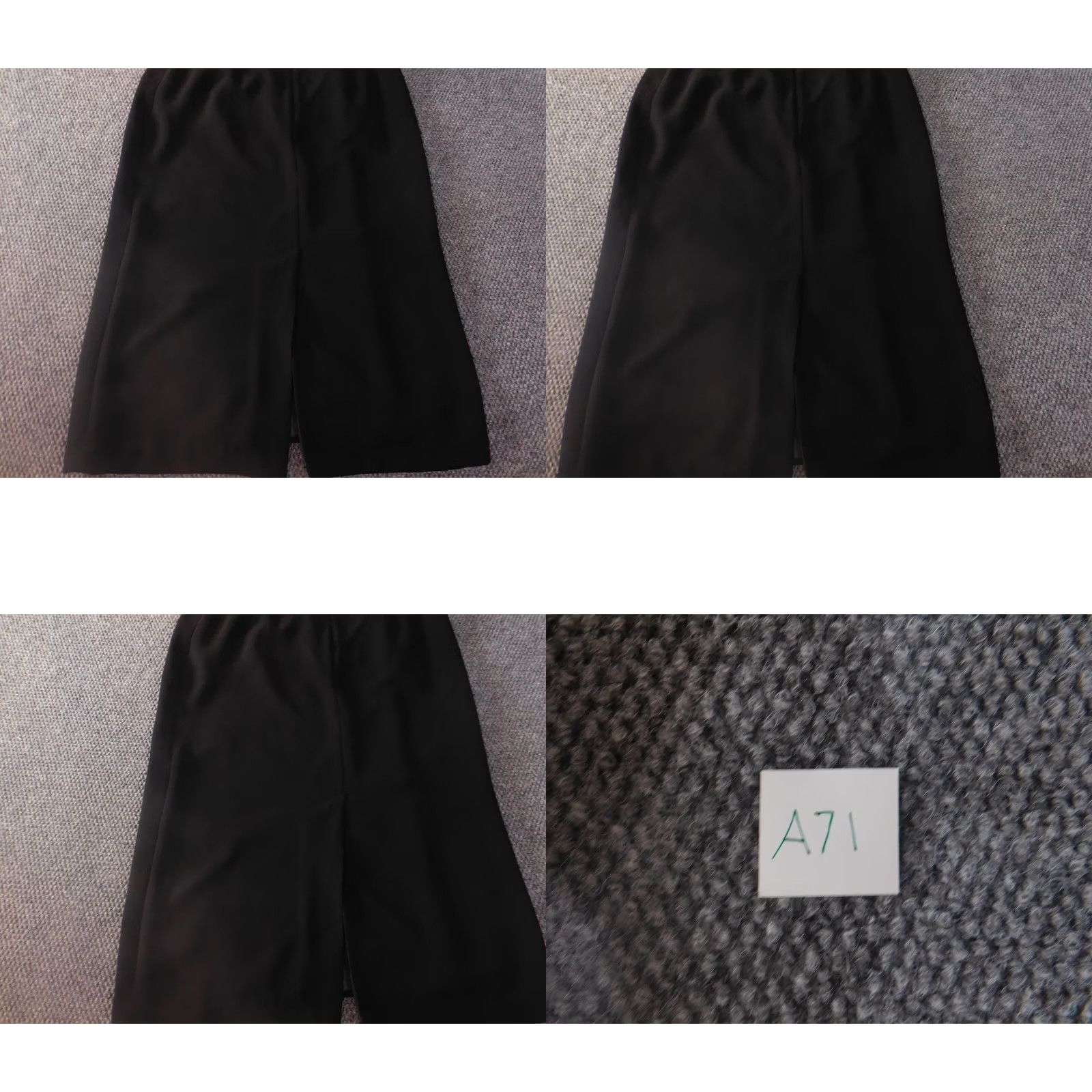 Essentials Jones Wear Skirt Womens 16 Black A-Line Knee Length Zip Knee Length Black Art Vintage: No Size 38" / US 16 / IT 52 - 9 Thumbnail