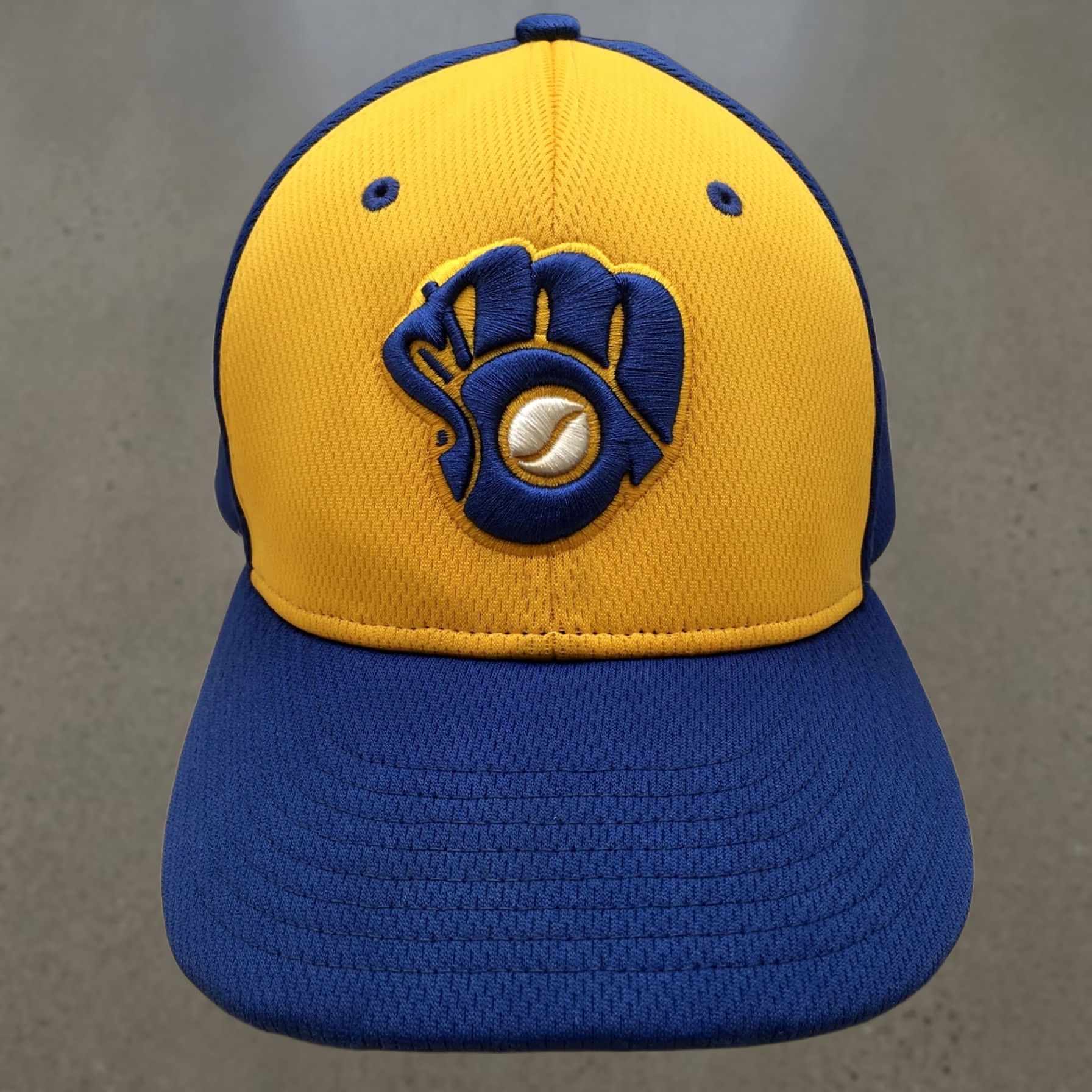 Vintage Saint Michael Albertville Fitted Baseball Cap Hat Mens S-M Blue Gold Richardson Size ONE SIZE - 1 Thumbnail