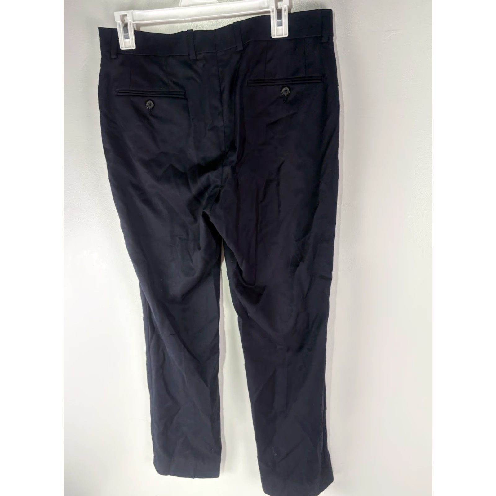 Ralph Lauren VINTAGE Lauren Ralph Lauren Dress Pants Men’s 32X30 Wool Navy Business Formal Casual Workwear Indonesia Size US 32 / EU 48 - 4 Thumbnail