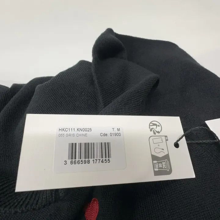 AMI AMIPARIS Black Merino Wool Cardigan for Men -2507 Size US M / EU 48-50 / 2 - 7 Thumbnail