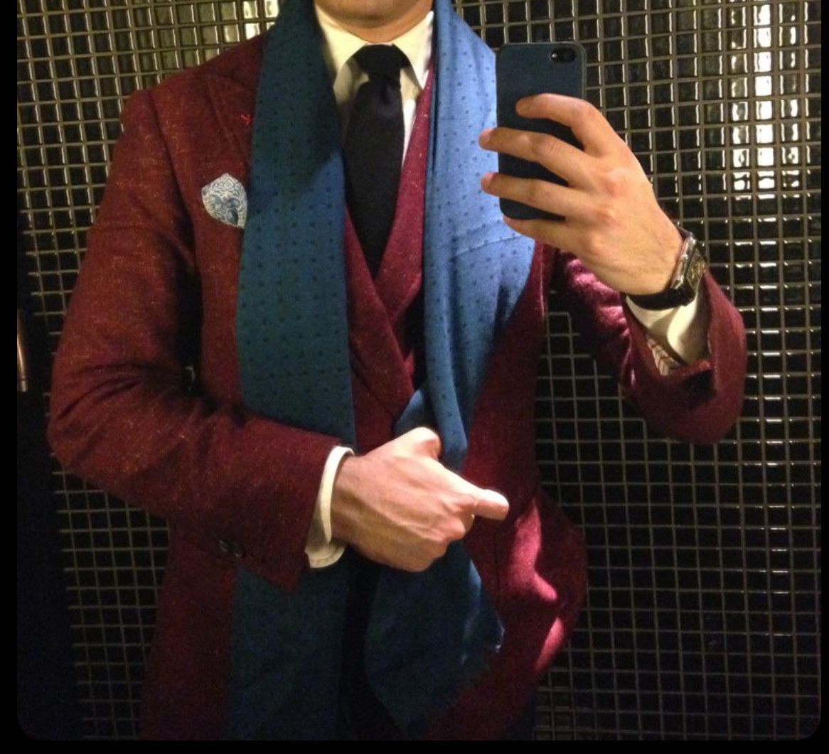 Isaia Isaia Napoli Cashmere Donegal Double Breasted Blazer Size 40R - 1 Thumbnail