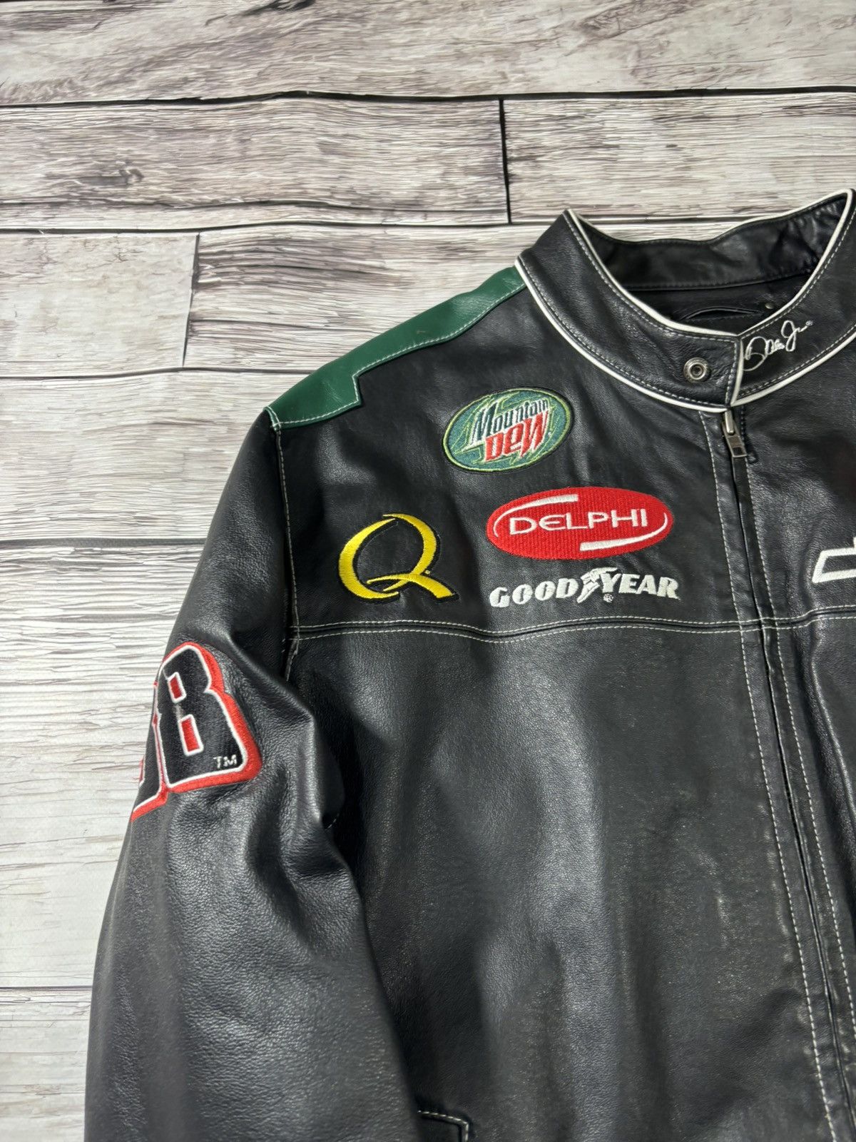 Hysteric Glamour VTG Yohji Yamamoto Style Nascar Racing Leather Jacket Size US XL / EU 56 / 4 - 3 Thumbnail