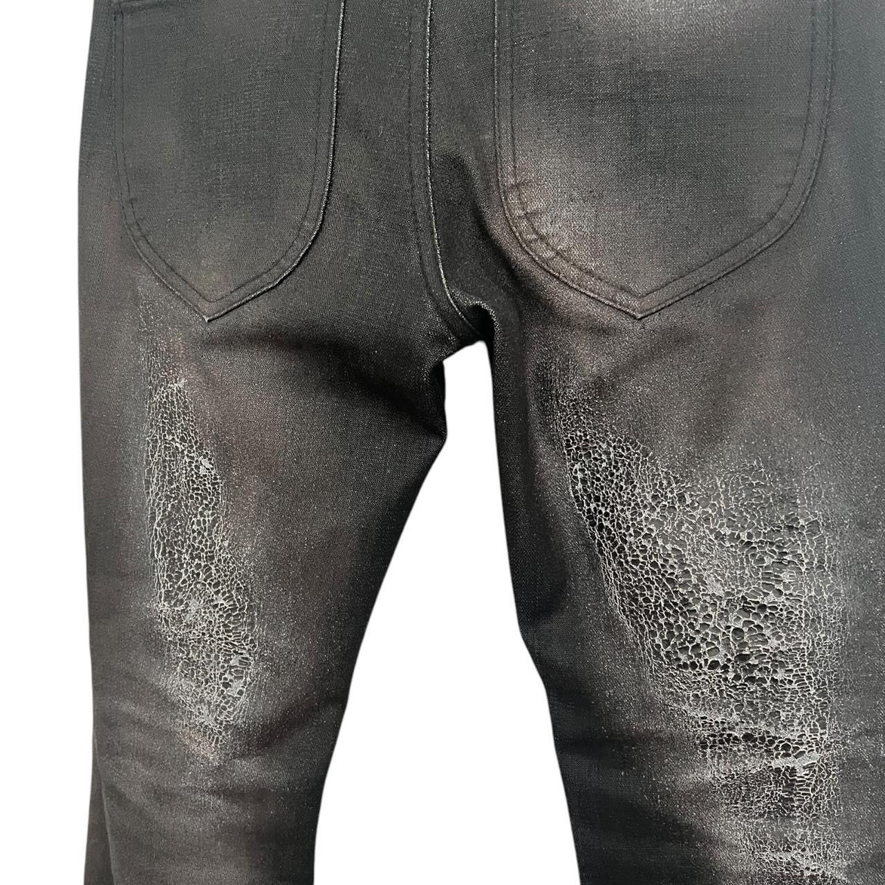 Japanese Brand Veronica arizona studded crack waxed denim Size US 30 / EU 46 - 6 Thumbnail
