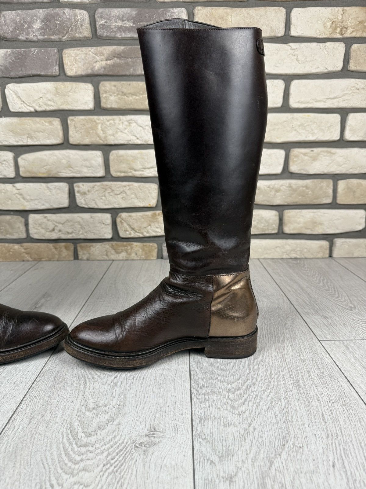 Brunello Cucinelli × Designer Very rare Brunello Cucinelli Leather boots Size US 7 / IT 37 - 4 Thumbnail