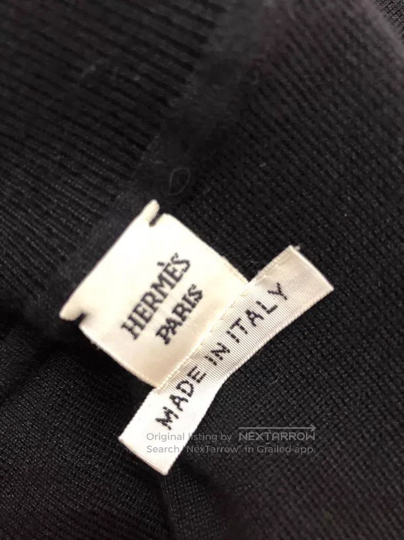 Hermes Hermes Black and White Striped High Neck Knit Top Size XS / US 0-2 / IT 36-38 - 4 Thumbnail