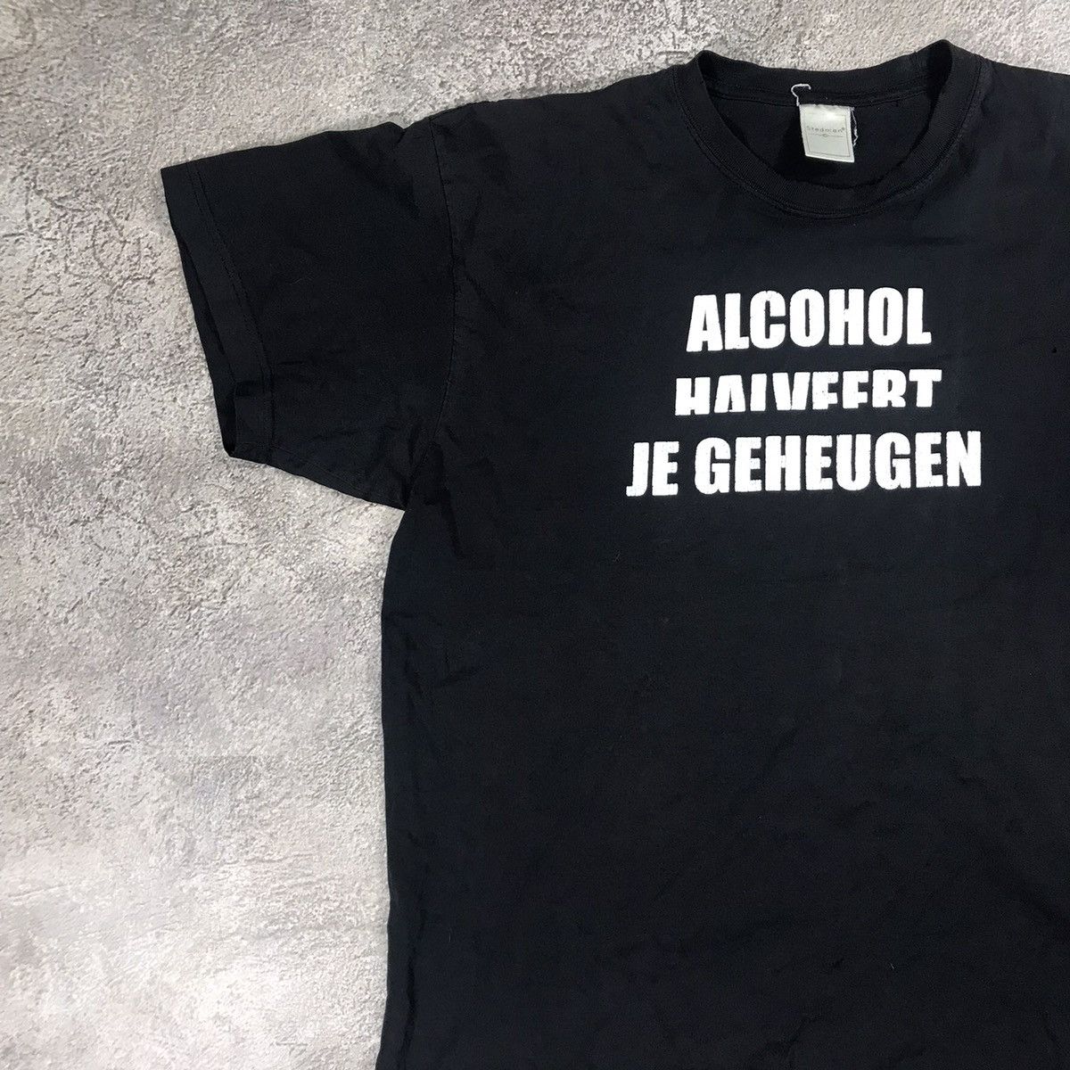 Vintage Vintage Y2K Graphic Tee Alcohol Slogan Funny Streetwear L Size US L / EU 52-54 / 3 - 4 Thumbnail