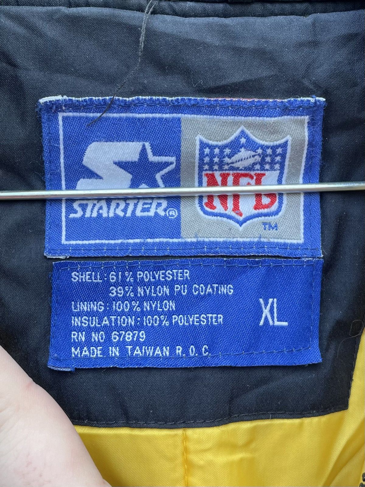 Starter Vintage 90s Pittsburgh Steelers Starter Jacket Puffer NFL Size US XL / EU 56 / 4 - 2 Thumbnail