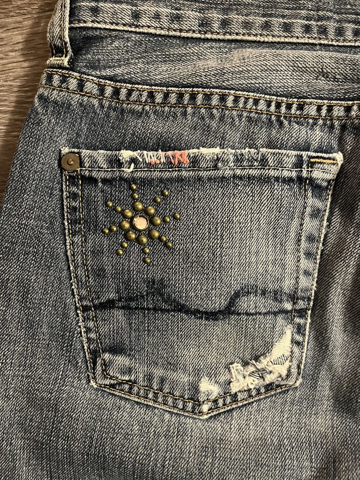 7 For All Mankind × The Great China Wall Great China Wall x Seven for all Mankind Studded Jeans Size US 30 / EU 46 - 6 Thumbnail