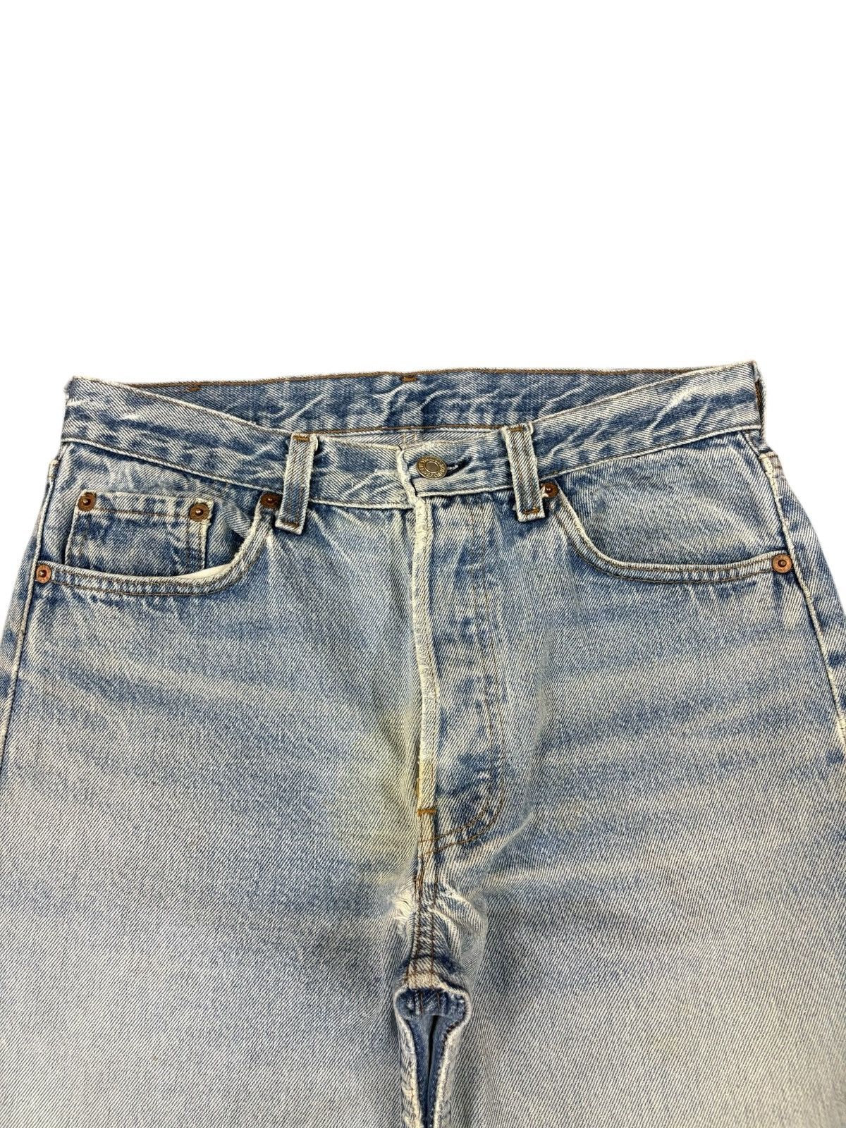 Levi's Vintage 70s Levis 501 Button Fly Blue Wash Jeans Size US 30 / EU 46 - 3 Thumbnail