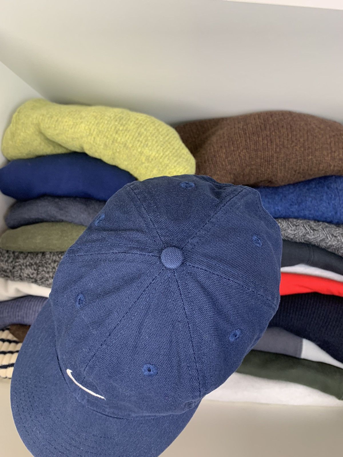 Nike × Vintage Vintage Nike Big Swoosh Cap Hat Size ONE SIZE - 10 Thumbnail