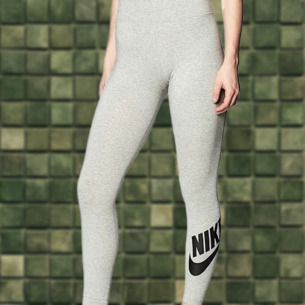 Nike Nike Leggings Women’s Medium NWT12525 Logo Tight Fit Regular Length-Gray Slim Ankle Pul On Elastic Waist Running Yoga Gym Transformation Size 32" / US 10 / IT 46 - 1 Thumbnail