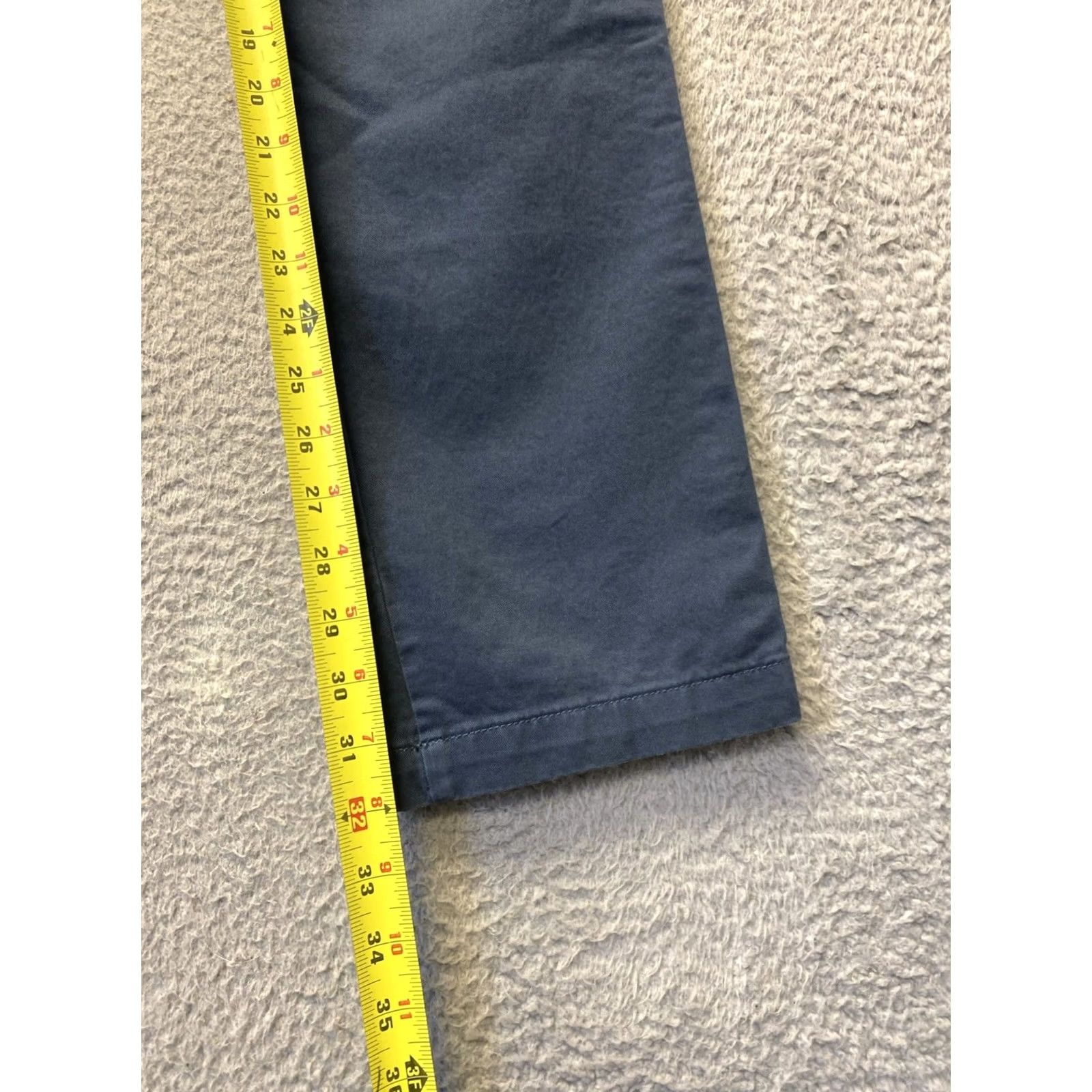 Gap Gap Khakis Chino Pants Men 32x3 Slim Navy Cotton Twill Stretch Flat Front Casual Slaj? Size US 32 / EU 48 - 6 Thumbnail