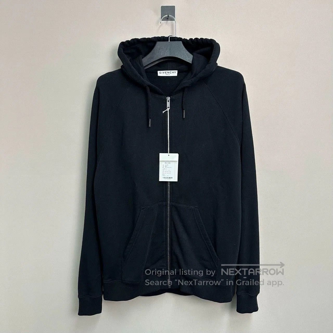 Givenchy givenchy embroidered zip-up hoodie in navy. Size US XL / EU 56 / 4 - 2 Thumbnail