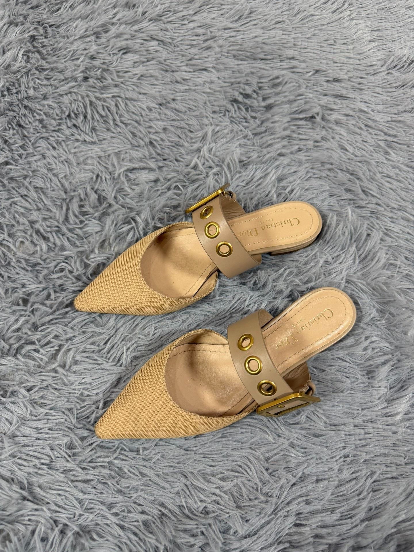 Dior Dior Metallic Gold Sandals us_5-5 Women Size US 5.5 / IT 35.5 - 1 Thumbnail
