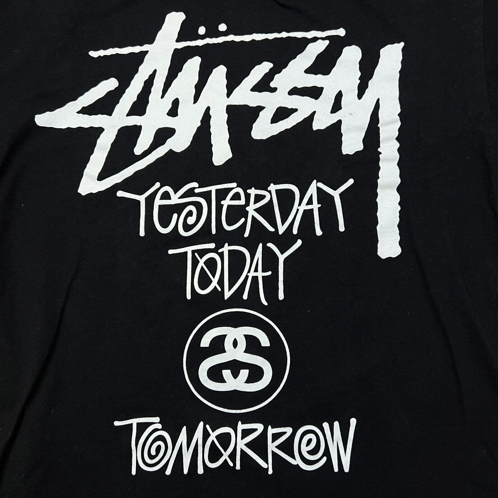 Stussy Vintage Y2K Stussy Yesterday Today Tomorrow Spell Out Tee Size US L / EU 52-54 / 3 - 2 Thumbnail