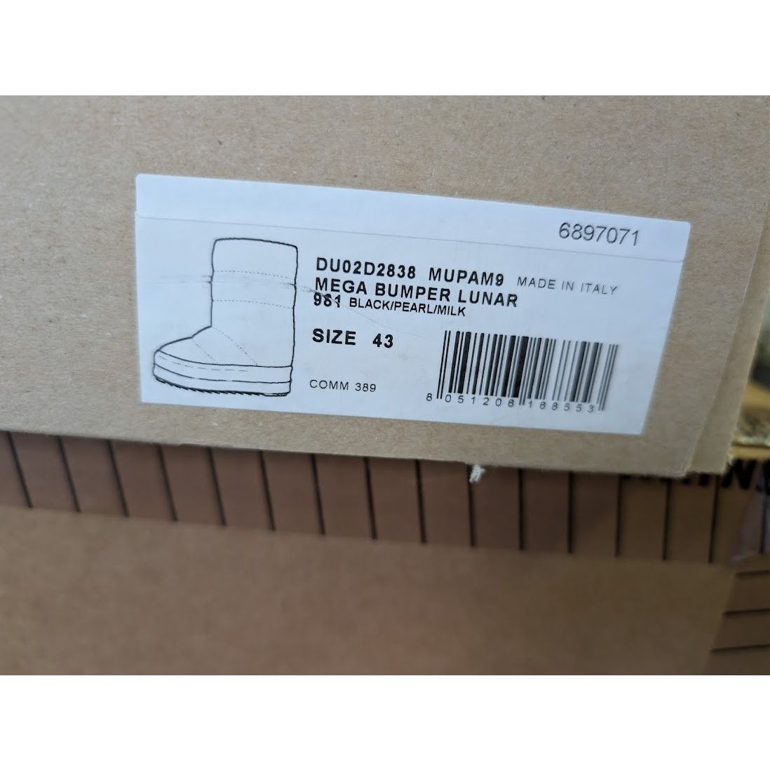 Rick Owens Drkshdw o1rshd1 Mega Bumper Lunar Boots in Black/White Size US 10 / EU 43 - 23 Thumbnail
