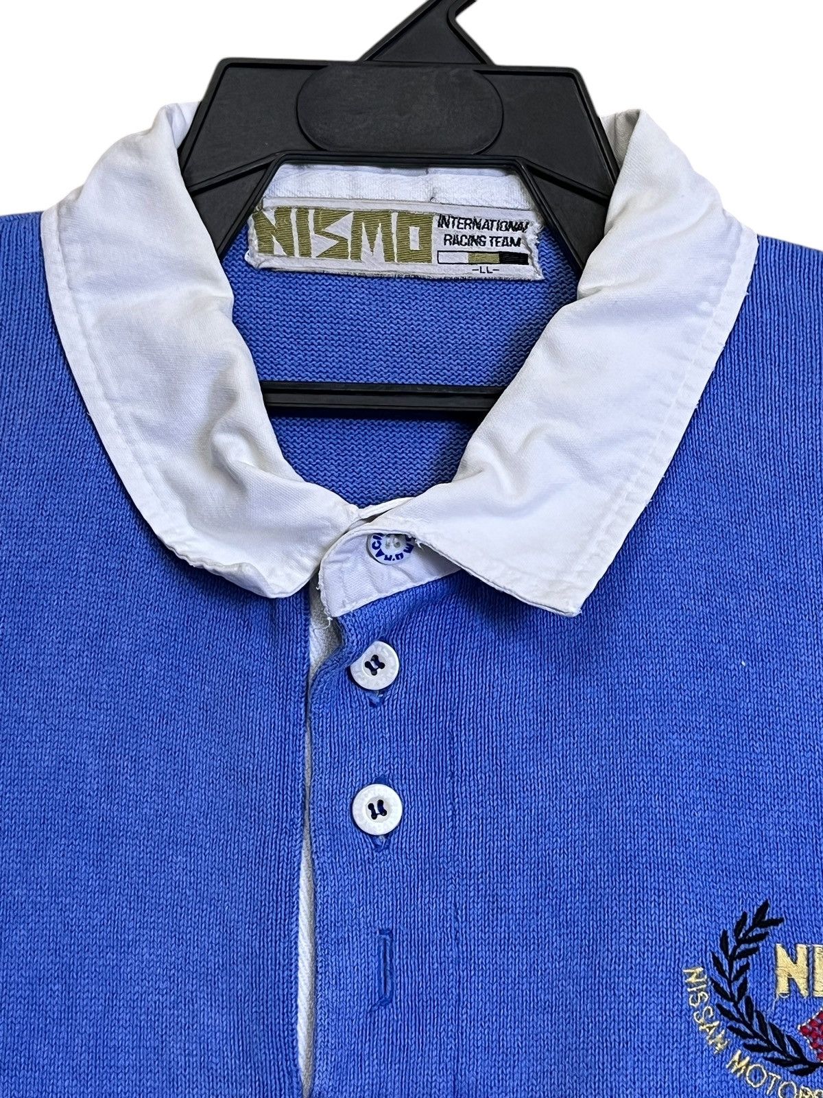 Nissan RARE🔥VINTAGE NISMO RACING TEAM DISTRESSED FADED POLO SHIRT Size US L / EU 52-54 / 3 - 4 Thumbnail