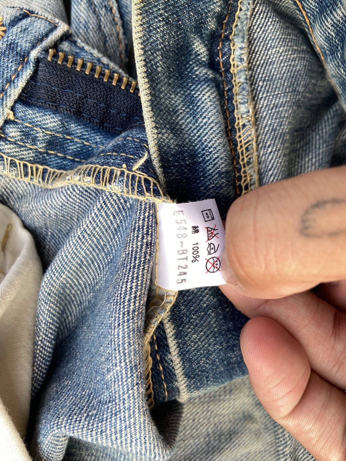 Kapital × Vintage Vintage distressed lee raiders japan made Boro patchwork Size US 36 / EU 52 - 12 Thumbnail