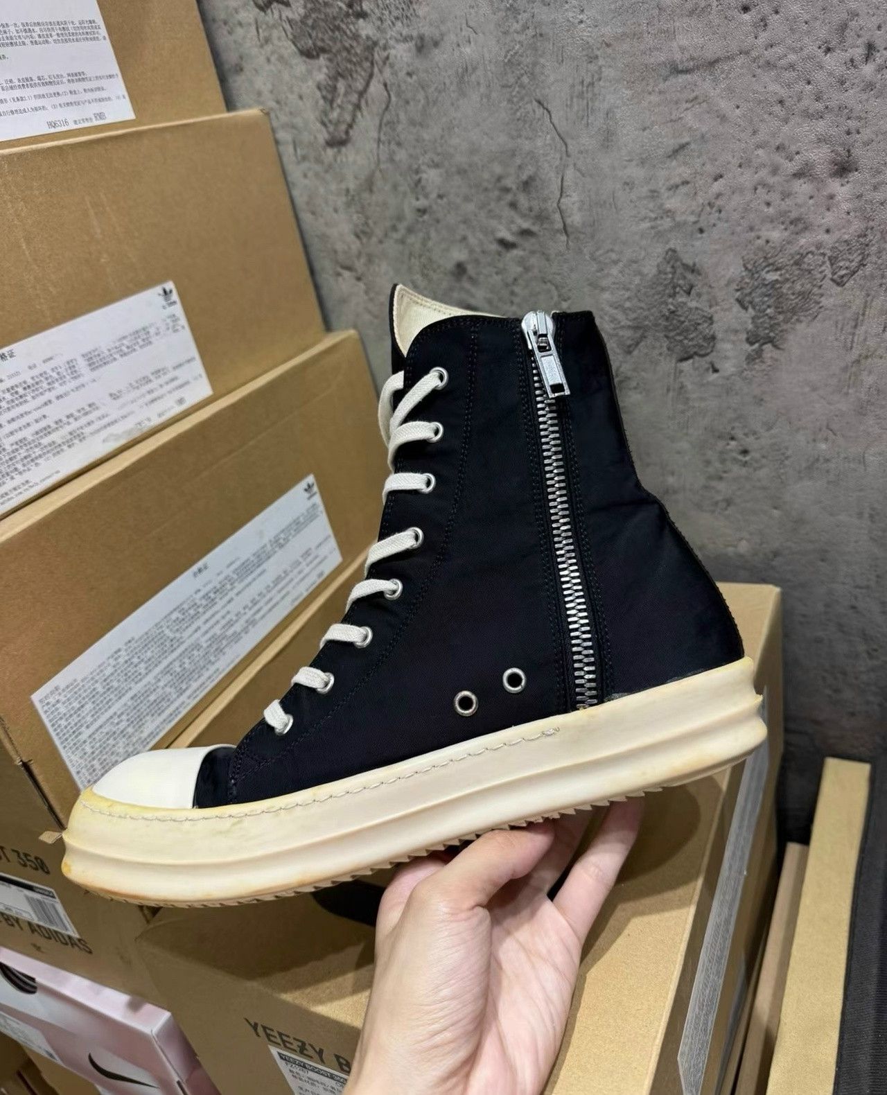 Rick Owens Drkshdw Rick Owens DRKSHDW Converse nylon sneakers Size US 9 / EU 42 - 2 Thumbnail