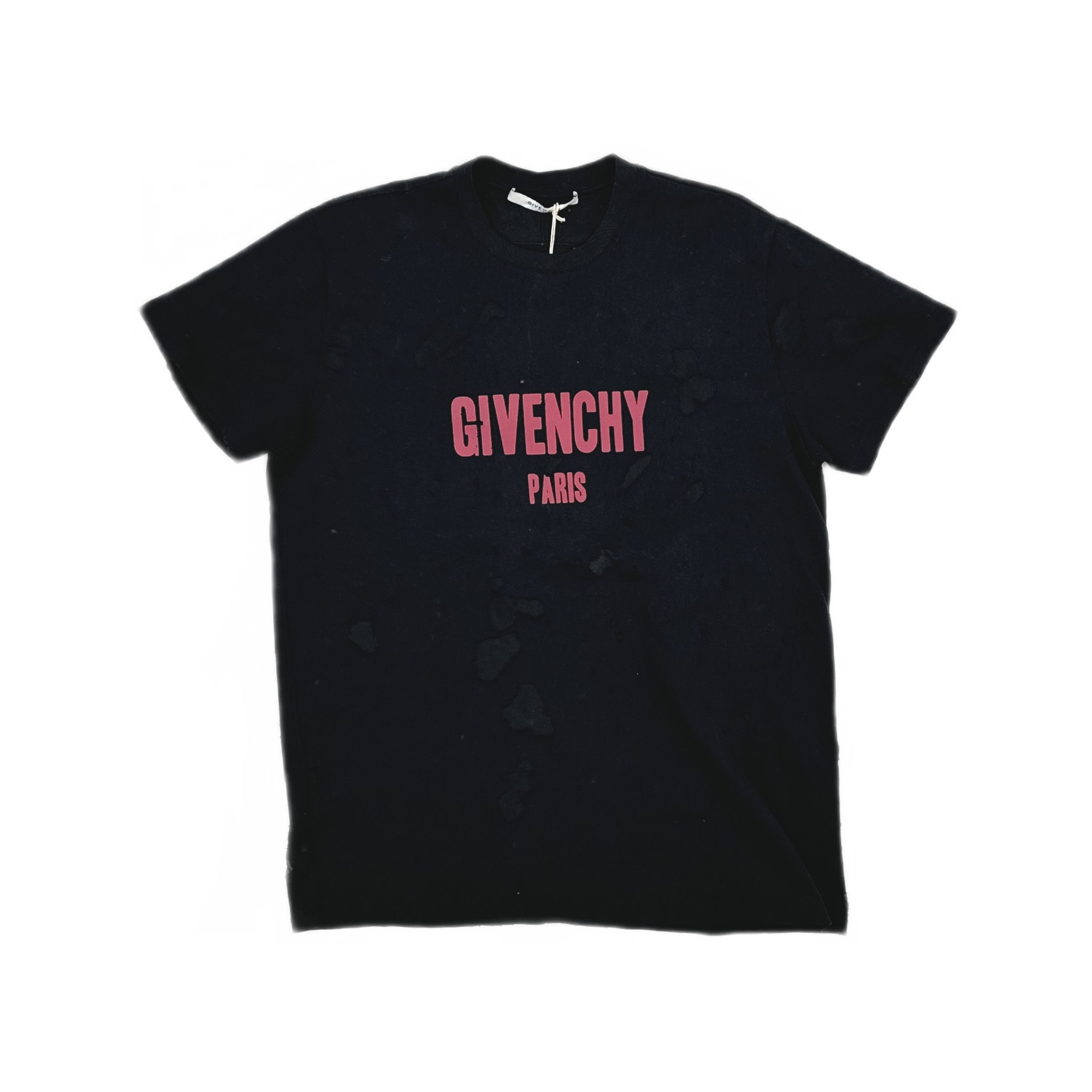 Givenchy Givenchy Distressed Logo T-Shirt Size XXS Size US XXS / EU 40 - 1 Thumbnail