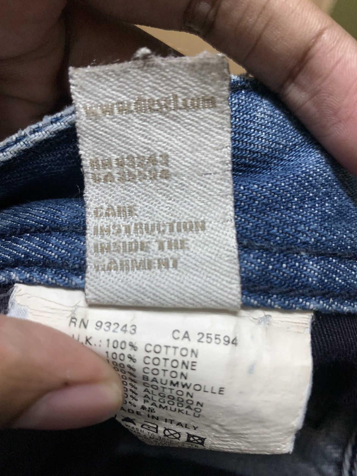 Diesel Made in Italy Punk Distressed Diesel Safado Jeans Size US 34 / EU 50 - 20 Thumbnail