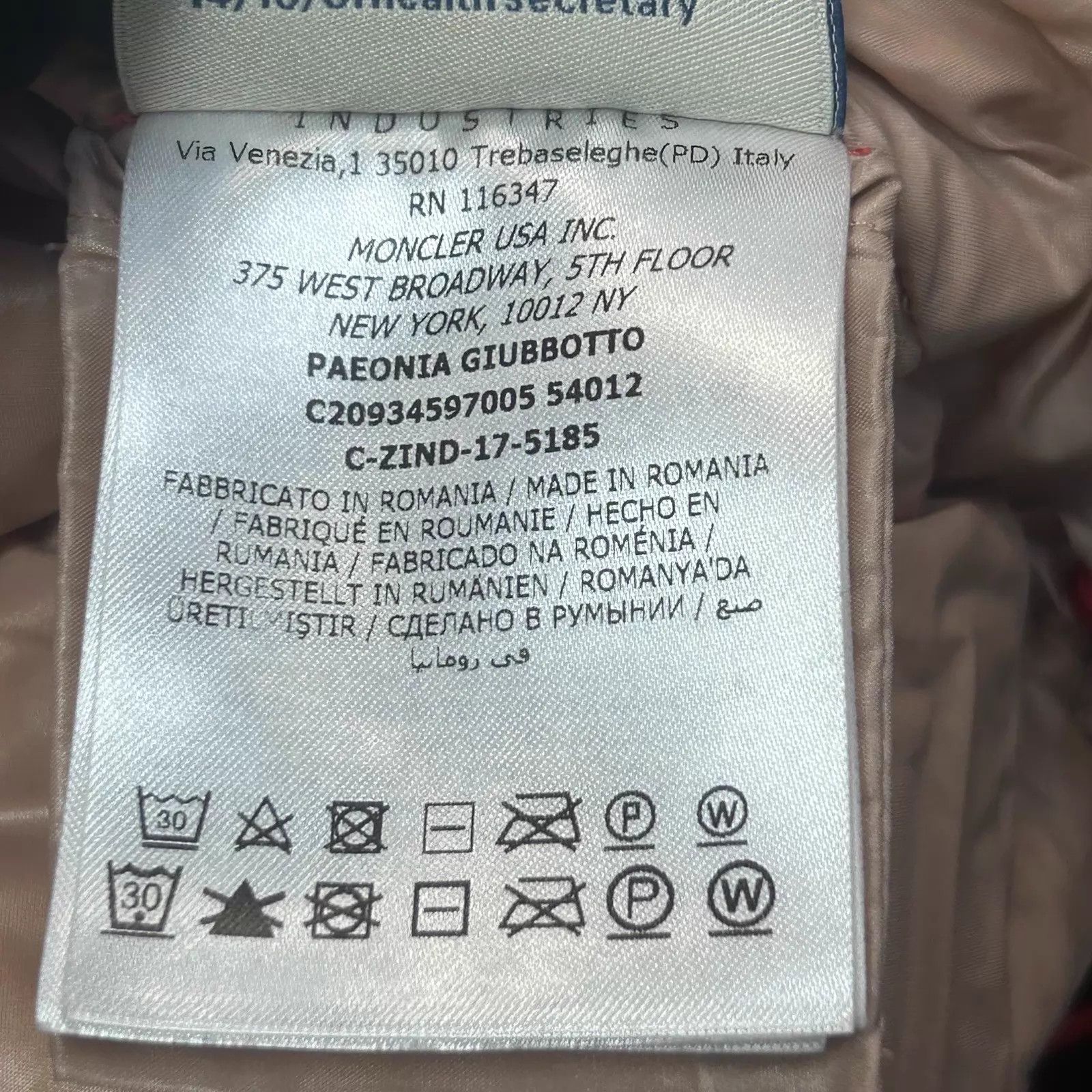 Moncler Moncler Red Down Jacket 00 Size XXS / US 00 / IT 34 - 2 Thumbnail