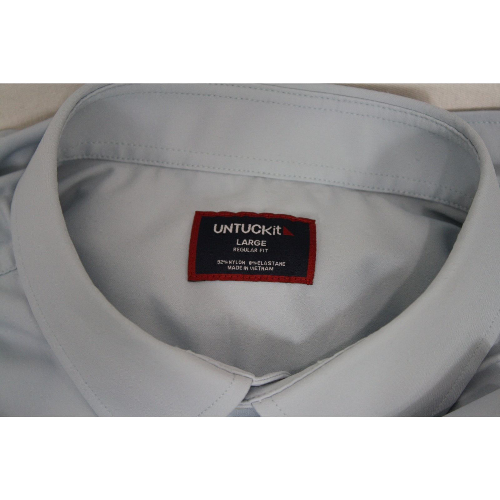 UNTUCKit UNTUCKit Gironde Shirt Mens Large Blue Stretch Button Up Size US L / EU 52-54 / 3 - 9 Thumbnail