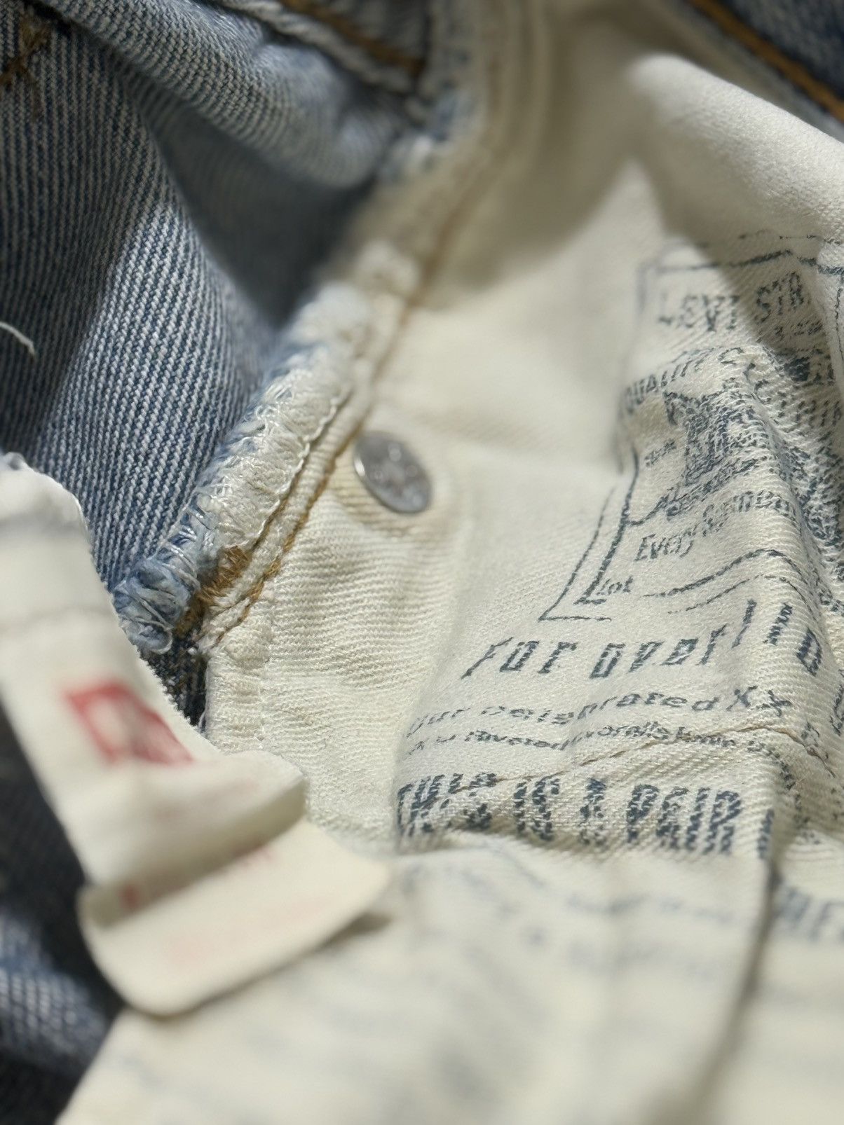 Levi's Vintage 90s Levi's 501 Redline Selvedge Made in USA Size US 28 / EU 44 - 13 Thumbnail