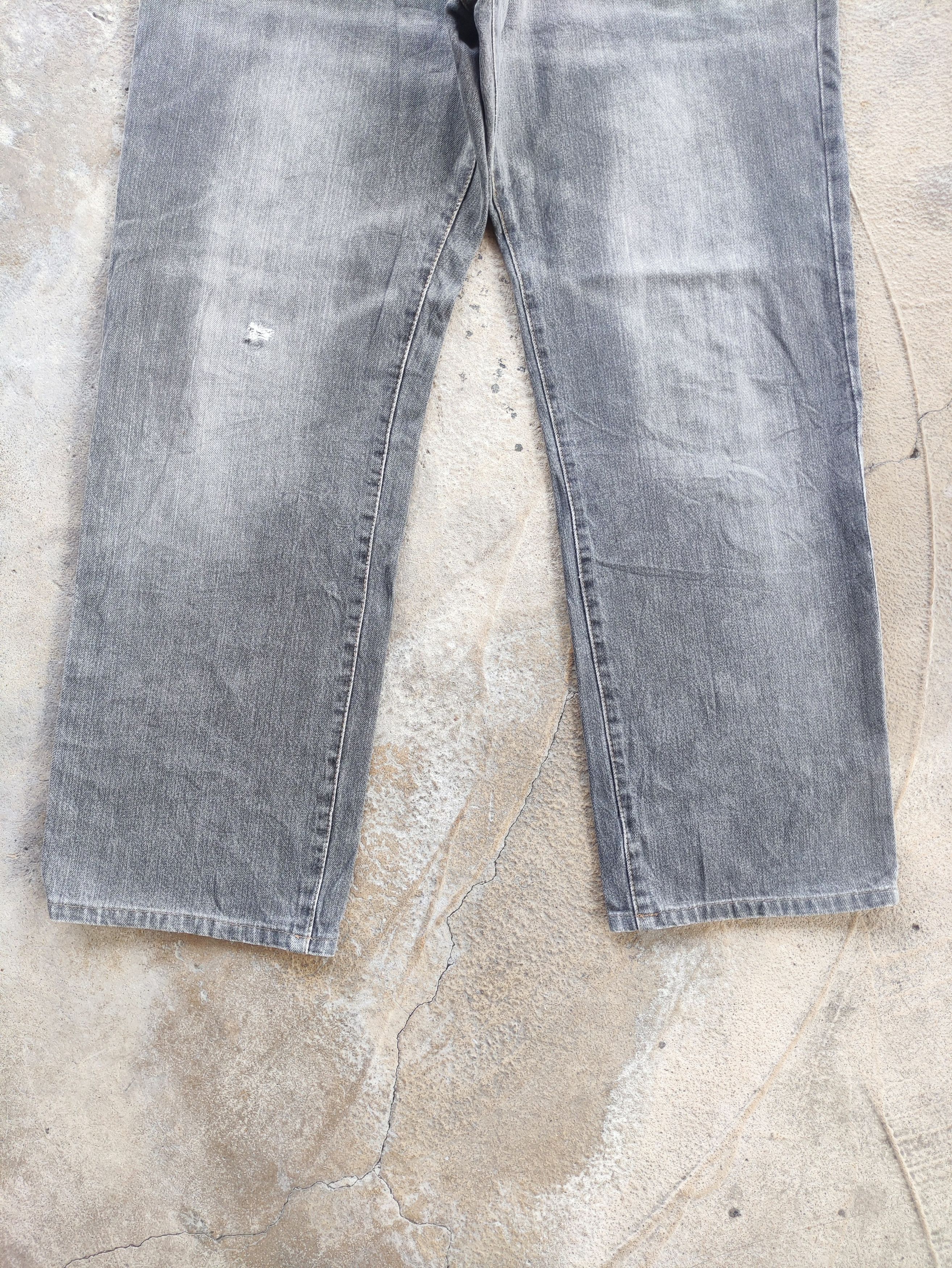 Vintage Vintage Hanes Black Baggy Denim Distressed Jeans Faded Pants Size US 36 / EU 52 - 4 Thumbnail
