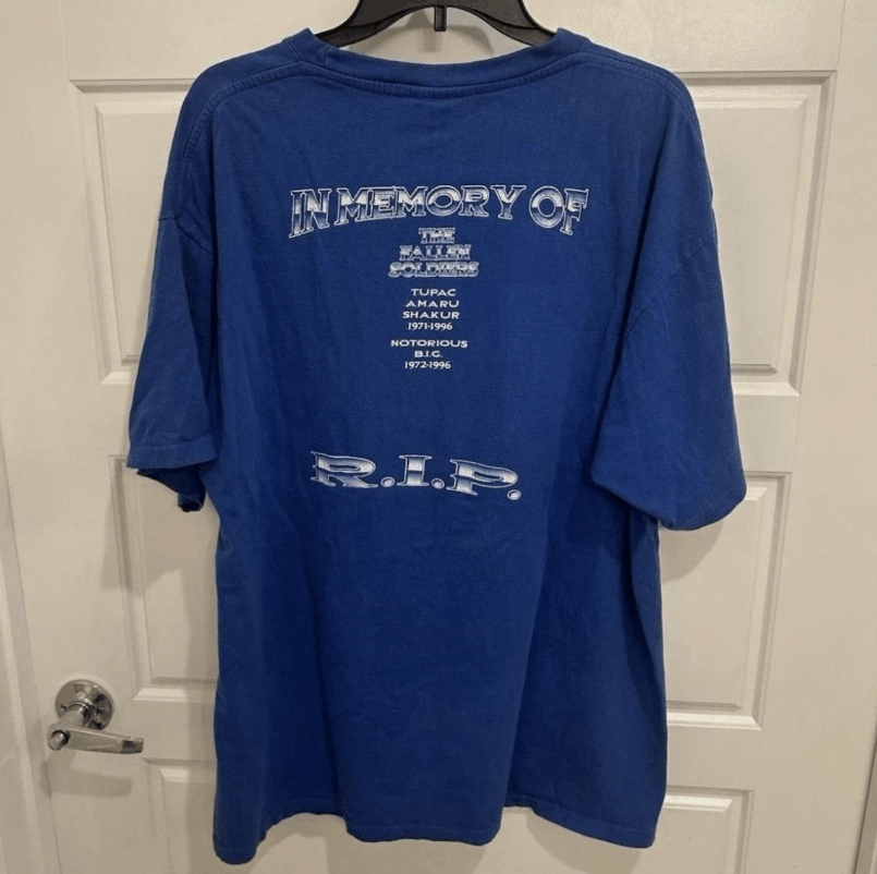 Vintage Vintage Bootleg Double Sided Rap Biggie 2Pac 2XL Size US XXL / EU 58 / 5 - 2 Thumbnail