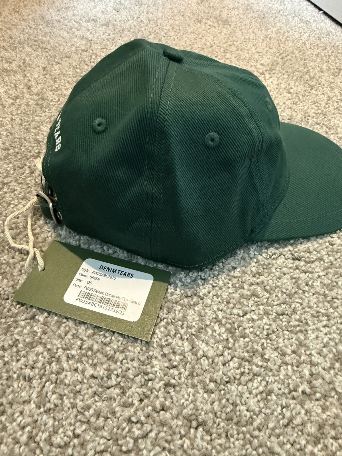 DENIM TEARS Denim Tears Denim University Cap Green Brand New Rare Size ONE SIZE - 5 Thumbnail