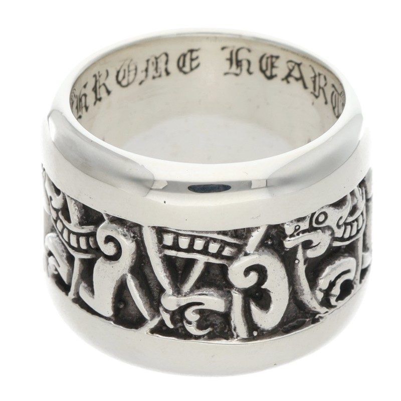 Chrome Hearts Wide Celtic Band Silver Ring