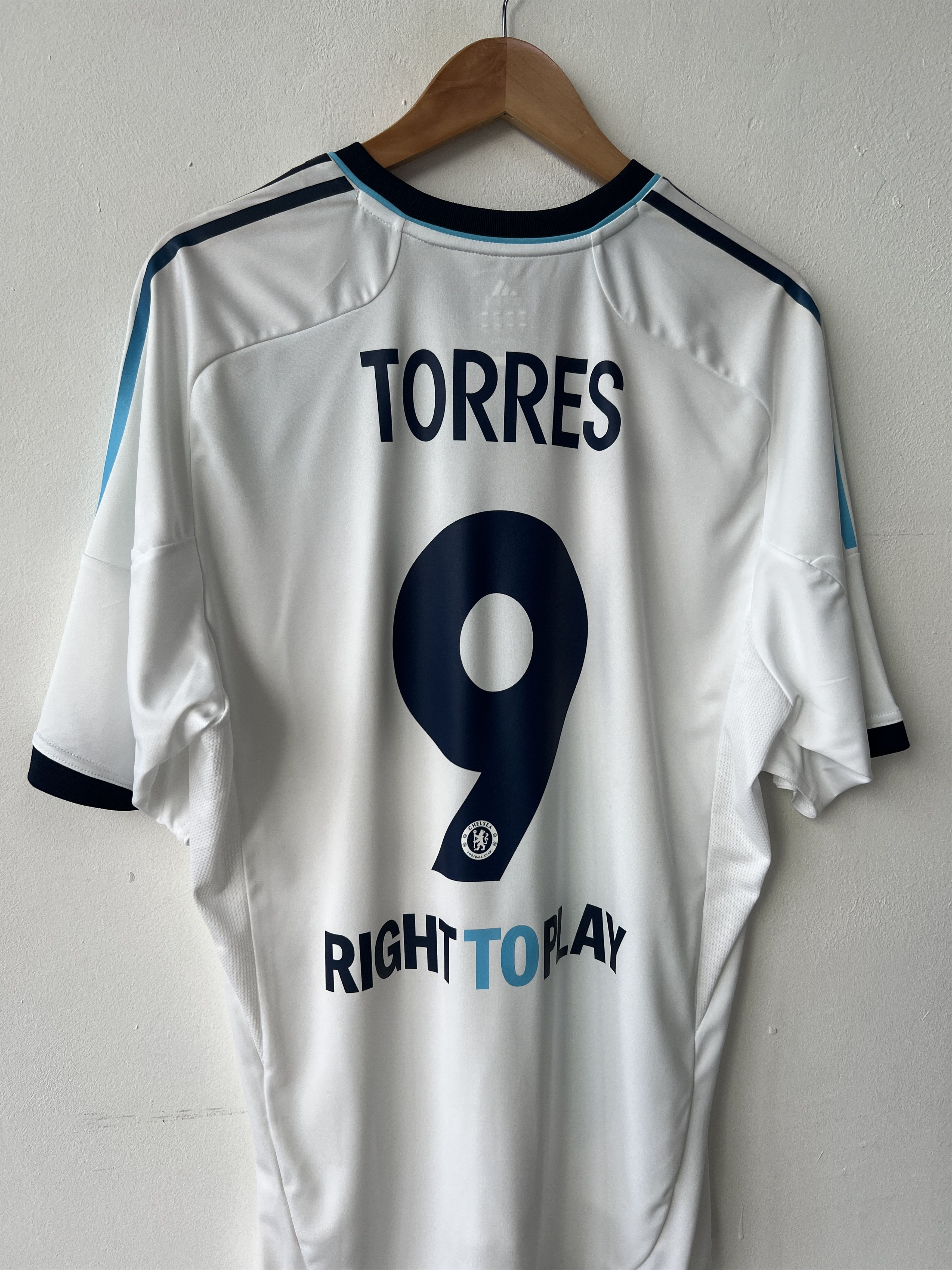 Adidas (XL) Chelsea 2012-13 Away Kit Torres #9 (NEW) Size US XL / EU 56 / 4 - 11 Thumbnail