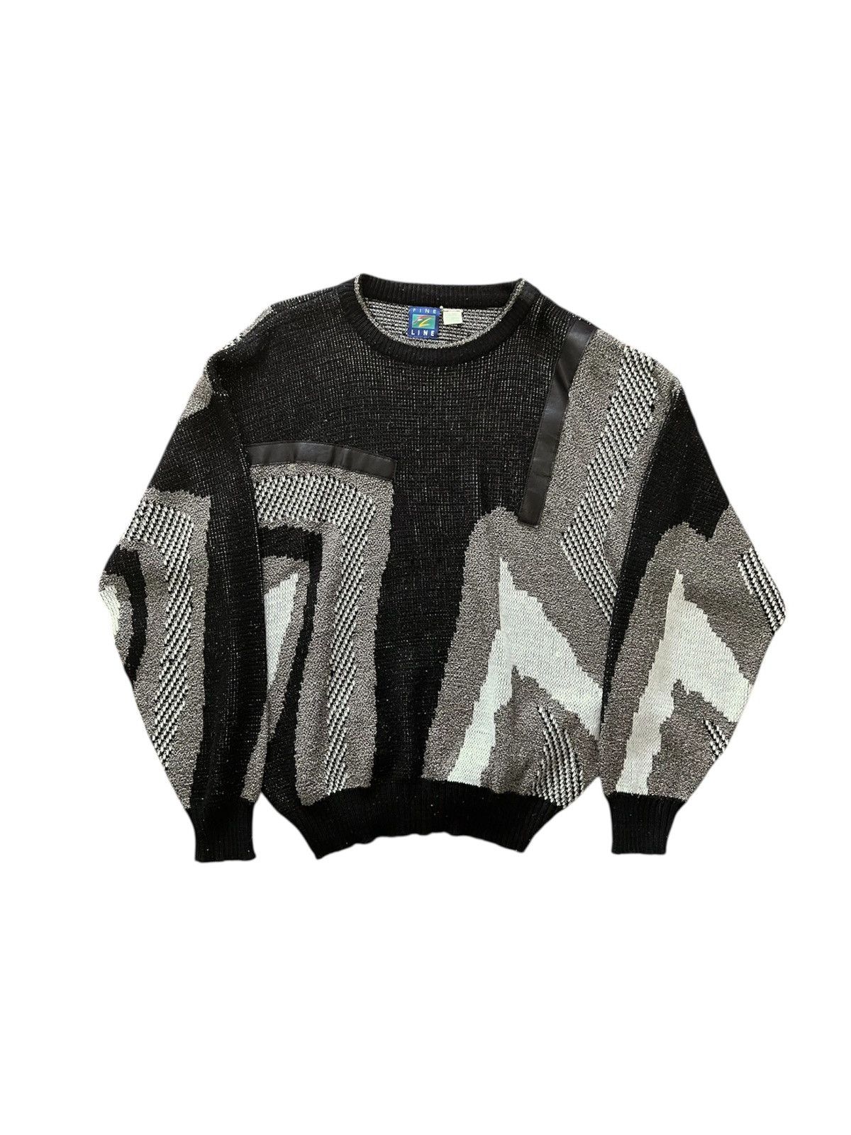 Vintage Avant-garde Abstract Knit Sweater Size US XL / EU 56 / 4 - 1 Thumbnail