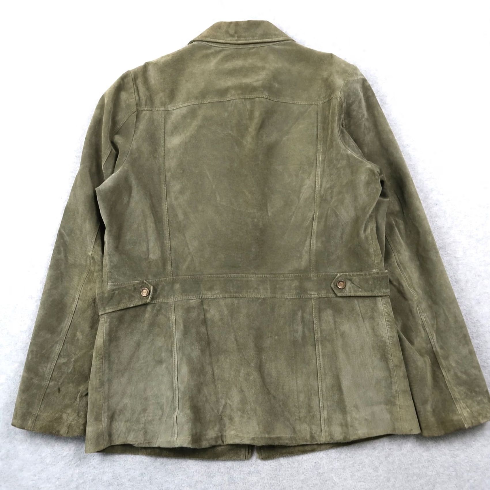 Eddie Bauer Eddie Bauer Jacket Seattle Suede Leather Full Zip Washable Green Size Large L Womens Regular Jacket Main Selling Point Solid Green 90s? Size L / US 10 / IT 46 - 2 Thumbnail