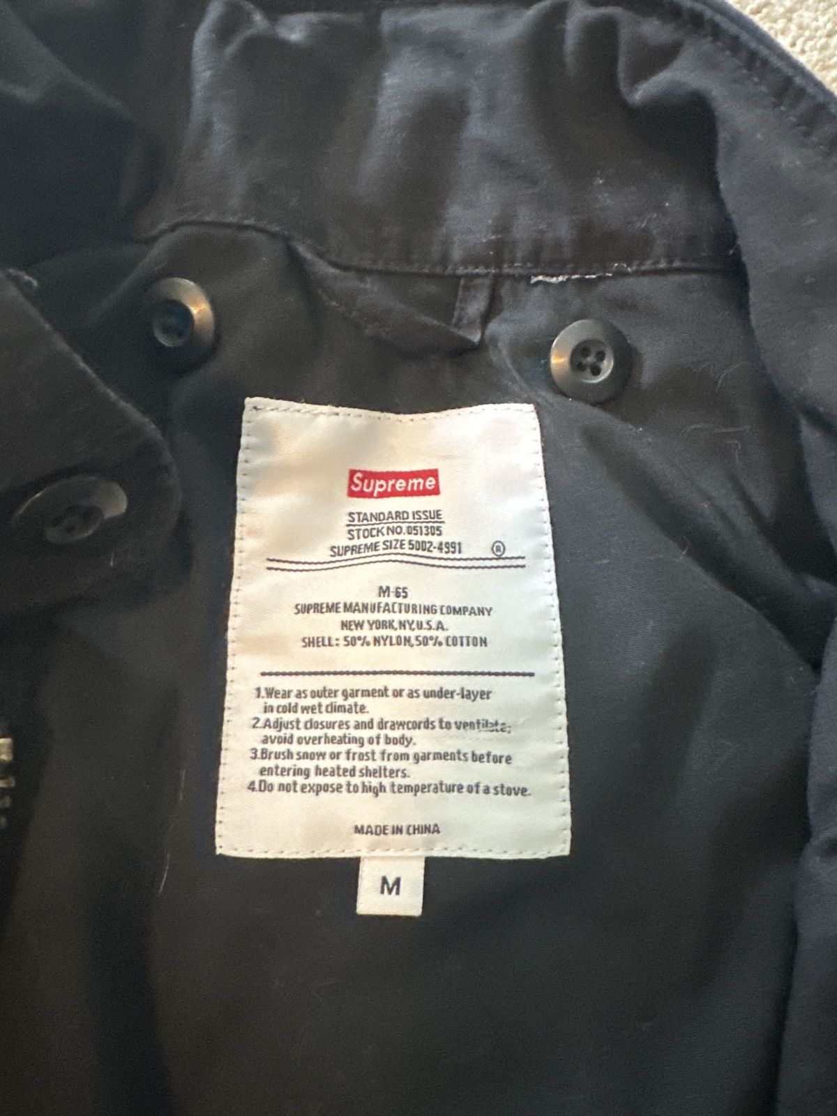 Other Supreme The Killer M-65 Black Jacket Size US M / EU 48-50 / 2 - 3 Thumbnail