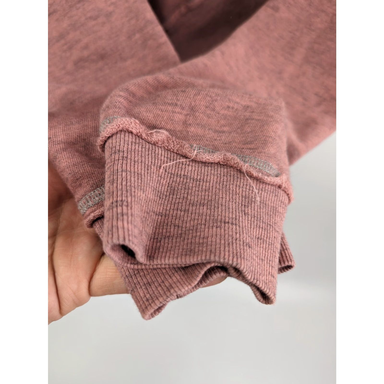 Hard Tail Hard Tail Sweatshirt Womens XS Slub Cross Front Pullover Boho Pink Coral Easy Sweatshirt Long Sleeve Size XS / US 0-2 / IT 36-38 - 3 Thumbnail