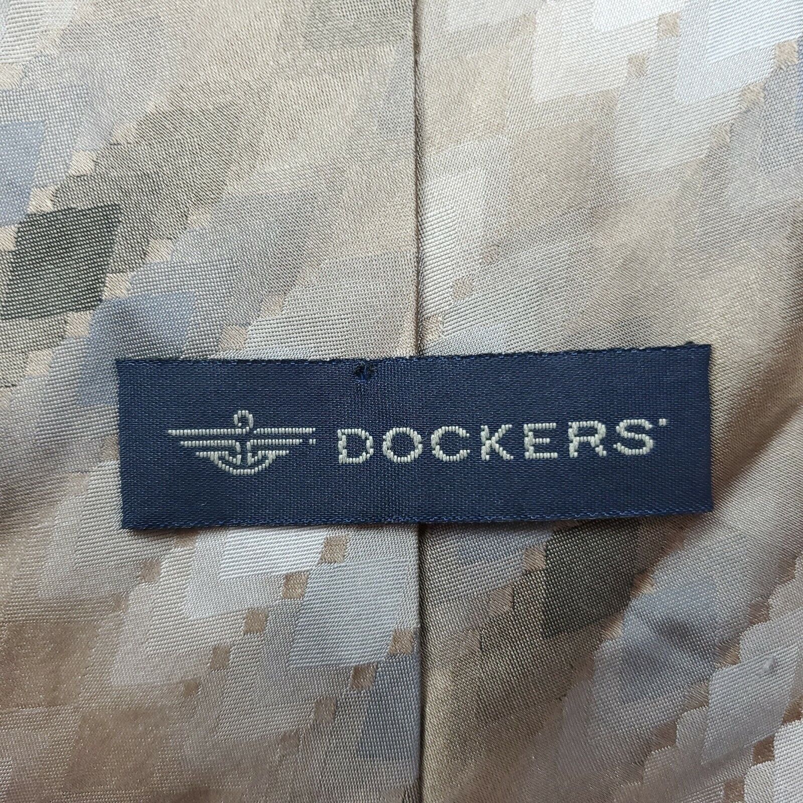 Dockers Dockers Brown DuPont Teflon Silk Tie Wide Size ONE SIZE - 3 Thumbnail
