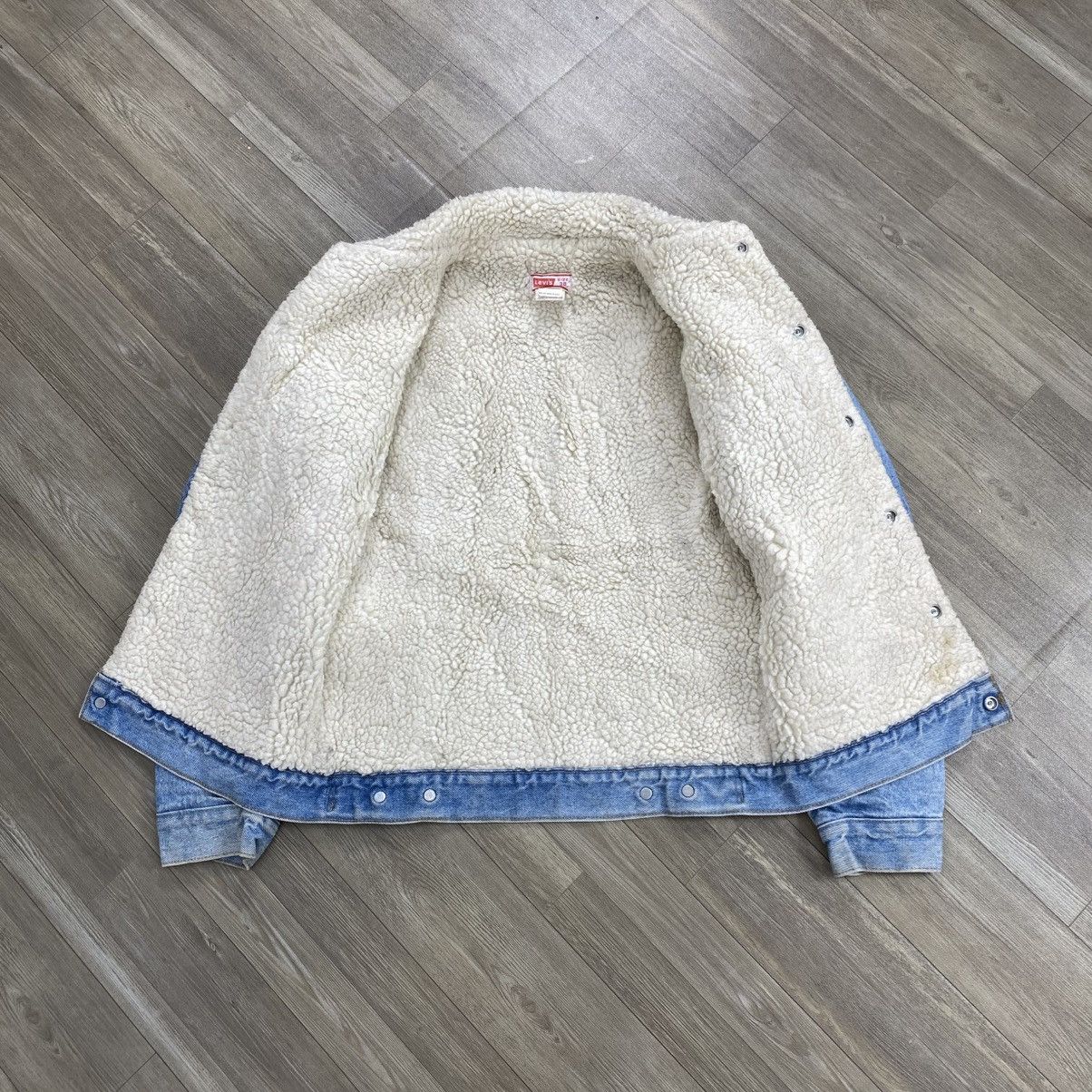 Levi's Vintage Clothing 1980s Vintage Levis Sherpa Orange Tab #527 USA Denim Jacket Size US M / EU 48-50 / 2 - 8 Thumbnail