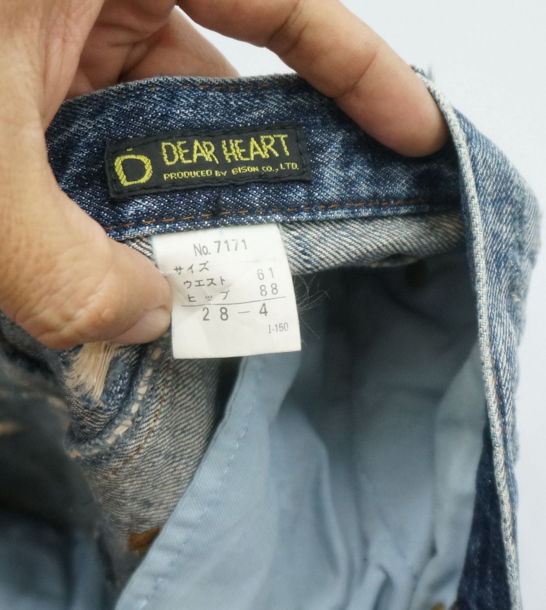 Japanese Brand DEAR HEART Japan Women Vintage Flared Jeans Size 27" / US 4 / IT 40 - 9 Thumbnail