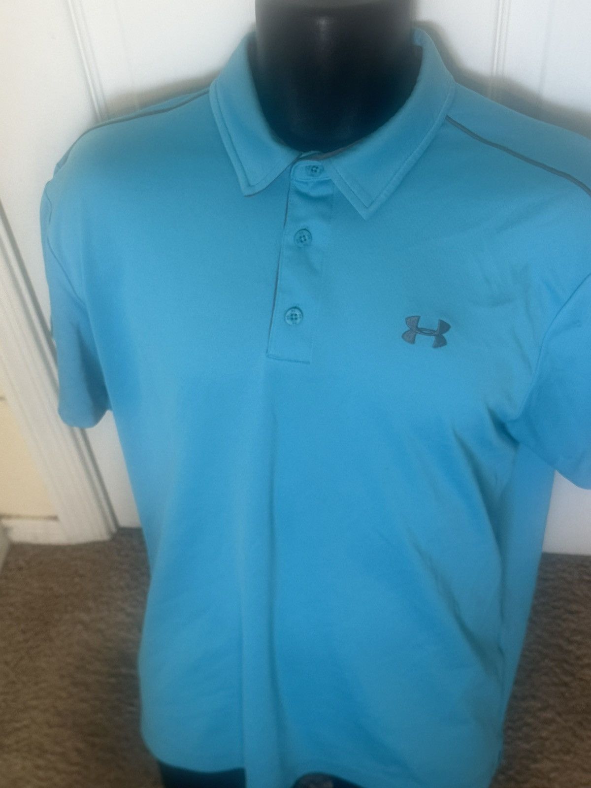 Under Armour Men’s used Under Armour UA blue size L polo shirt blue Size US L / EU 52-54 / 3 - 4 Thumbnail
