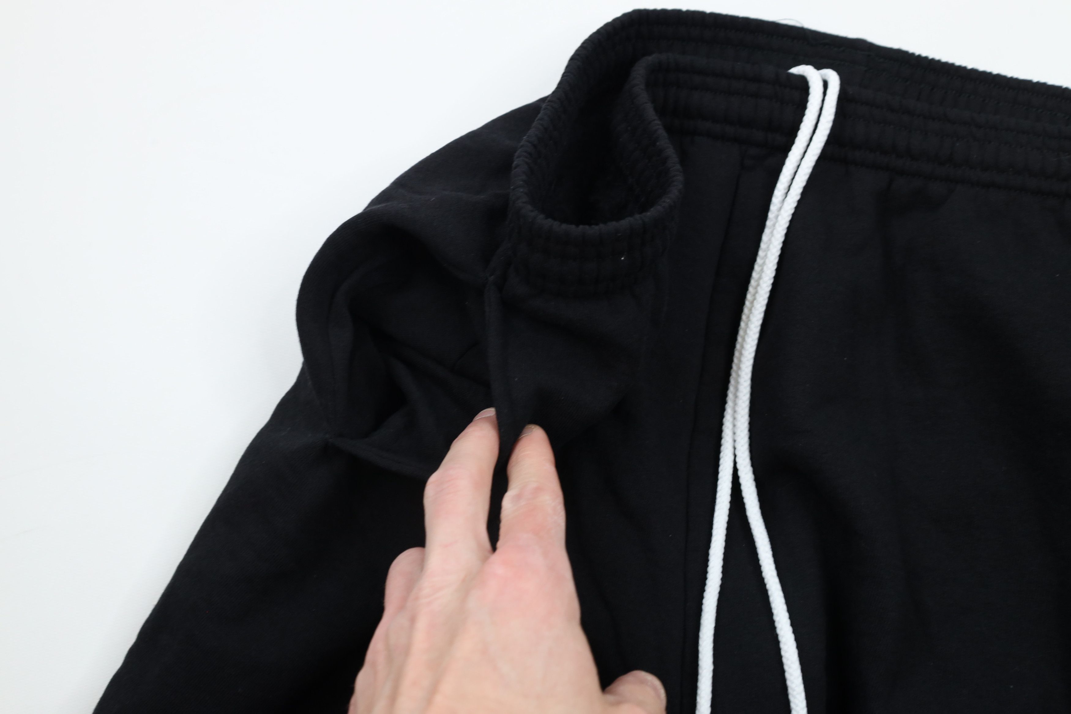 Vintage Vintage 90s Streetwear Blank Wide Leg Sweatpants Pants Black Size US 38 / EU 54 - 5 Thumbnail