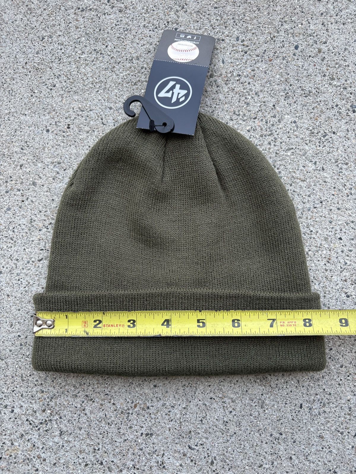 47 Brand × Los Angeles Apparel × MLB DS 47’ Brand Los Angeles Dodgers Olive Snow Knitted Beanie Size ONE SIZE - 3 Thumbnail