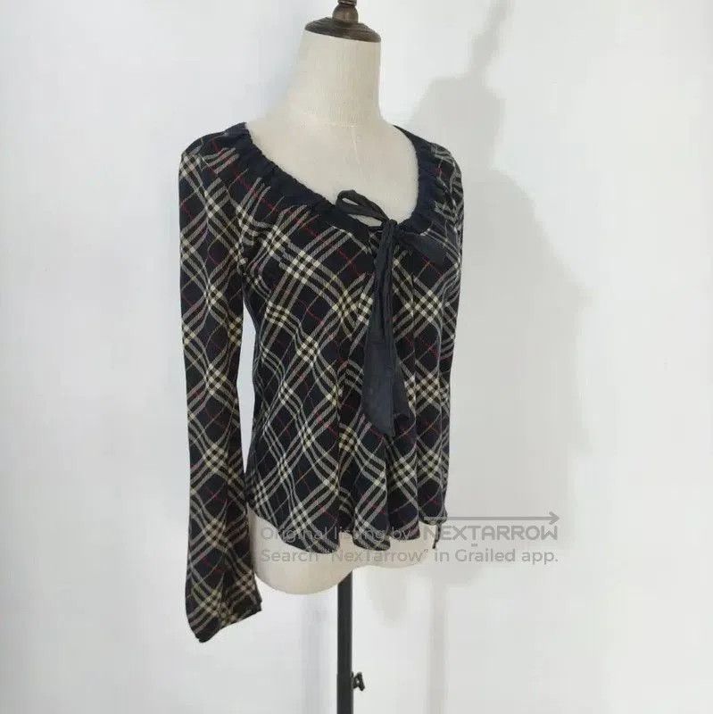 Burberry Burberry Spring Autumn Plaid Long Sleeve T-Shirt. Size M / US 6-8 / IT 42-44 - 5 Thumbnail