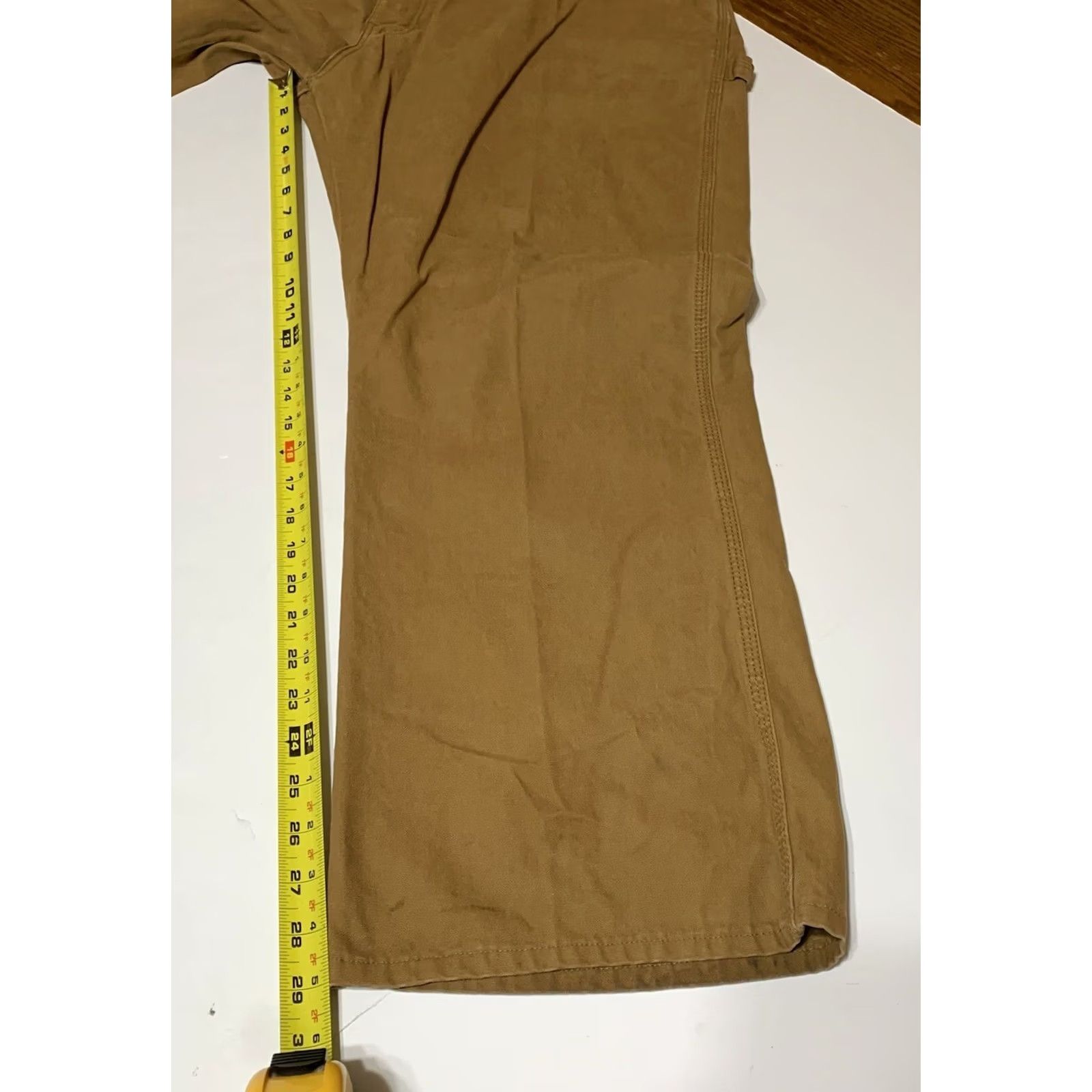 Dickies Dickies Mens Relaxed Fit Straight Leg Carpenter Jeans Brown 42x29 Mens Regular Work Pants Brown Cargo Pocket 29 In Inseam Belt Loops Logo Dickies Mens Size US 42 / EU 58 - 6 Thumbnail