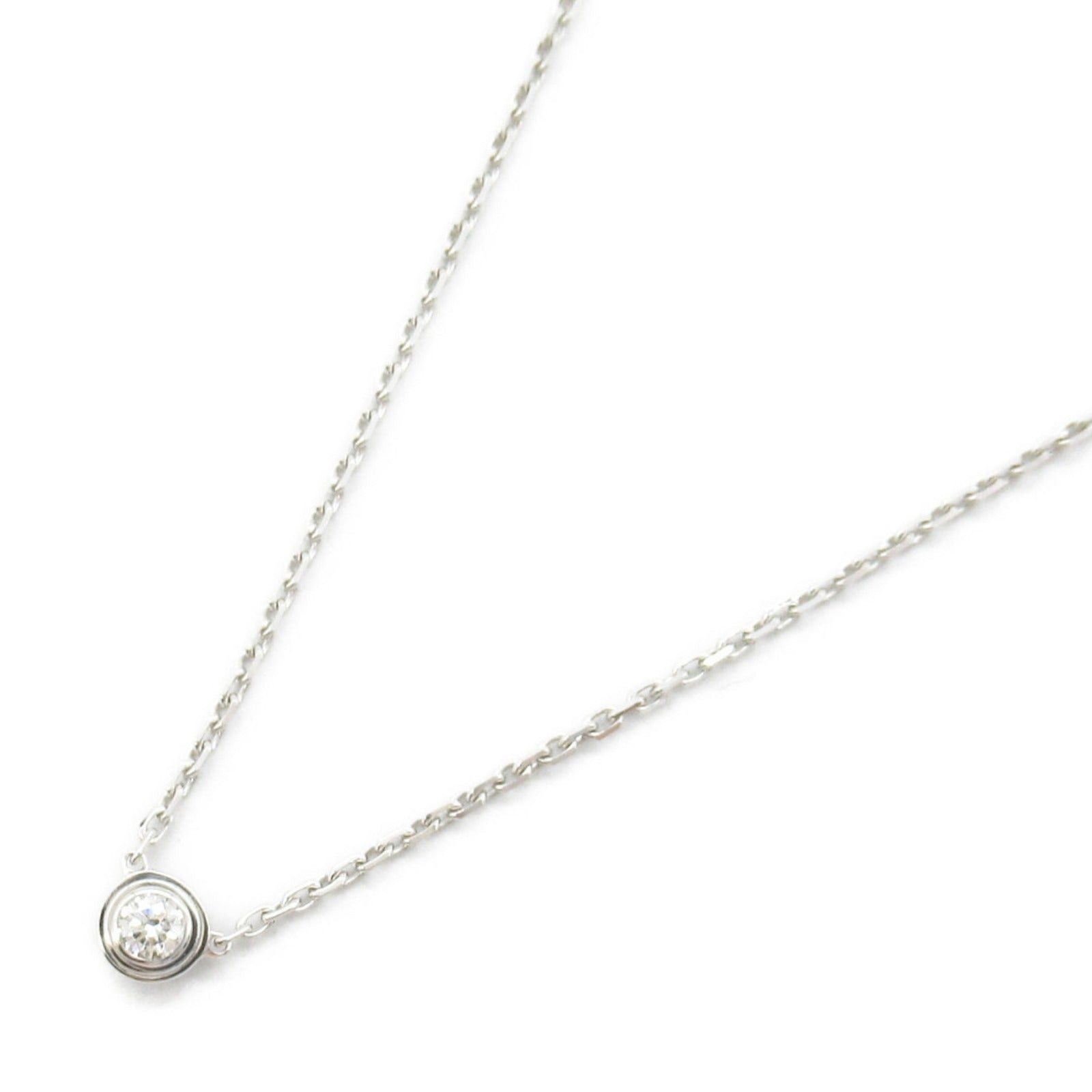 Cartier Cartier Damour Necklace Xs K18Wg (White Gold) Diamond Clear Size ONE SIZE - 1 Thumbnail