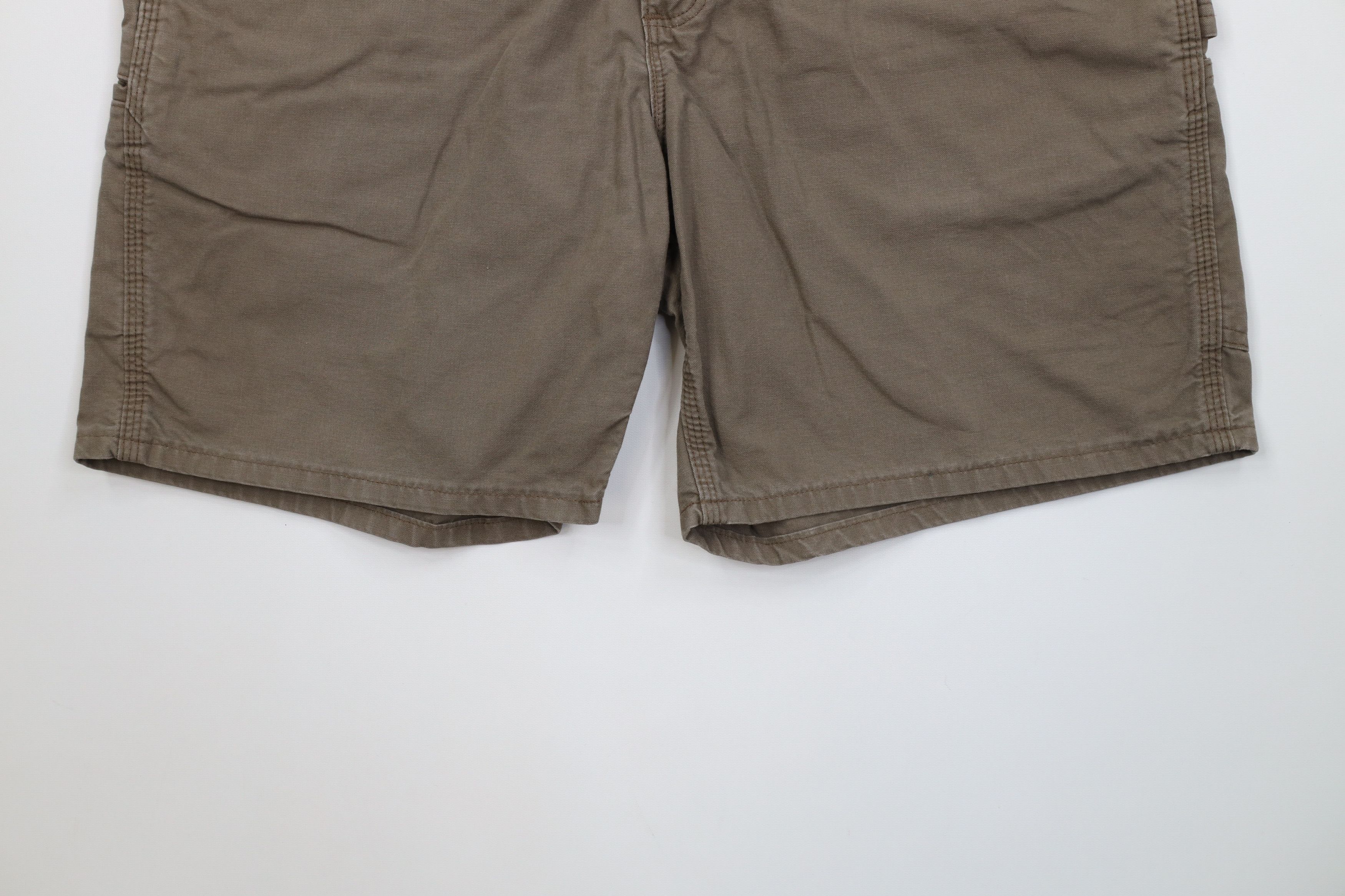 Carhartt Vintage Y2K Carhartt Above Knee Relaxed Fit Shorts Brown Size US 36 / EU 52 - 4 Thumbnail