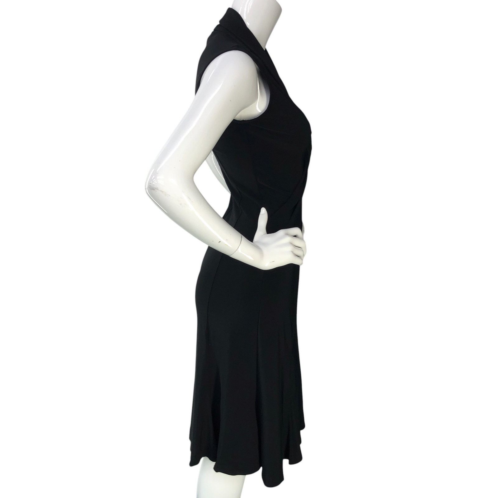 Joseph Ribkoff Joseph Ribkoff Sz 6 Dress Tricot Twist Front Jersey Stretch Size M / US 6-8 / IT 42-44 - 9 Thumbnail