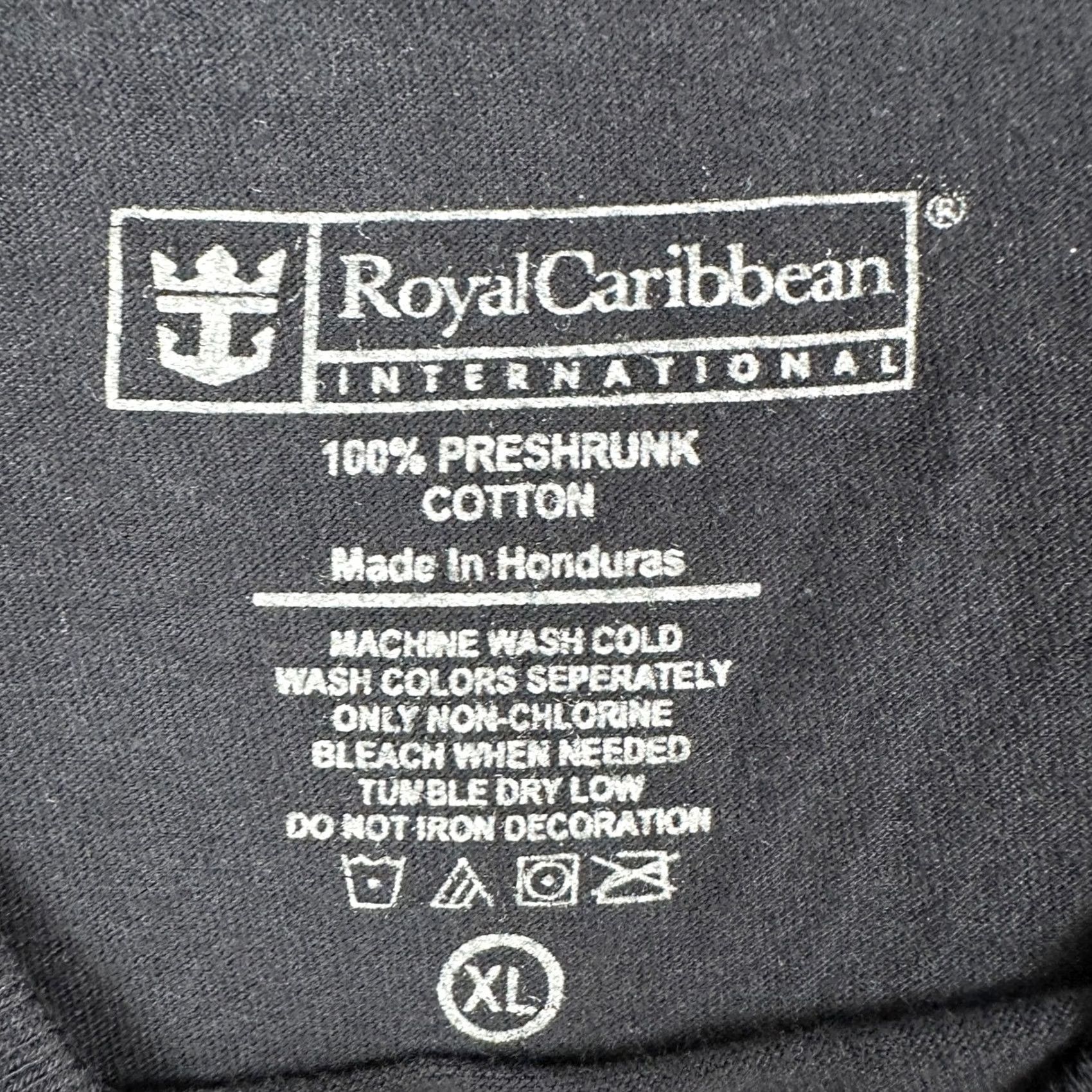 Vintage Royal Caribbean International Mens XL Black Cruise Boardwalk Graphic Tee T-Shirt Size US XL / EU 56 / 4 - 4 Thumbnail