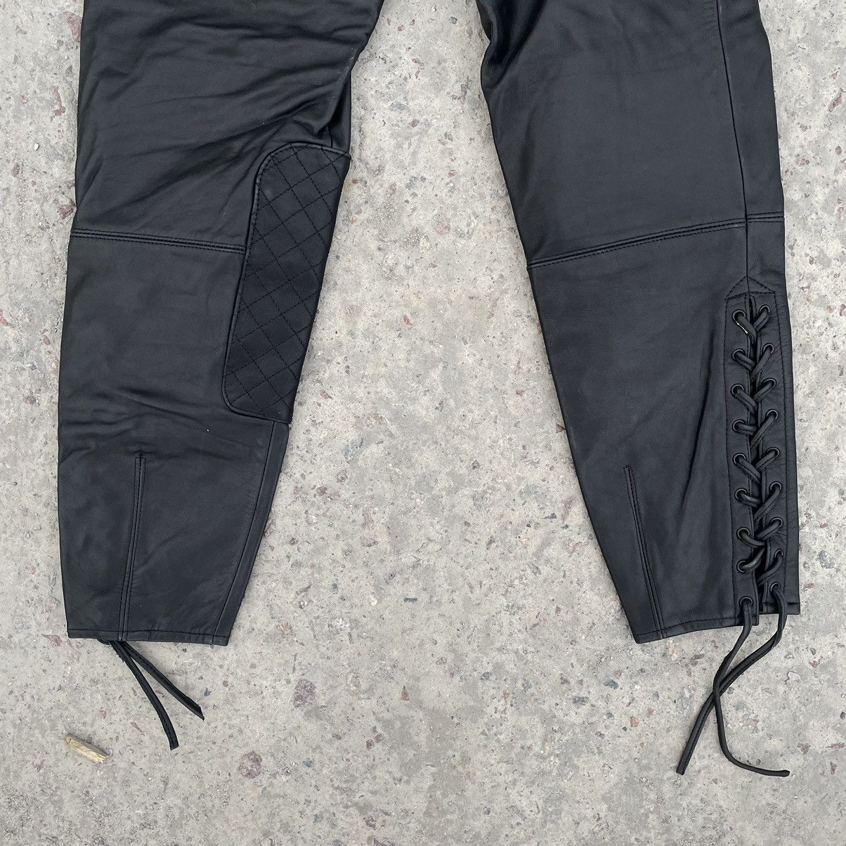 Vintage Vintage Moto Pants Real Leather 90s Y2K 36 size Japan Size 36" / US 14 / IT 50 - 9 Thumbnail